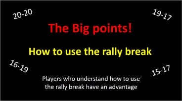how to use the rally break