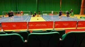 Watching badminton