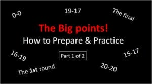 How to play the big points
