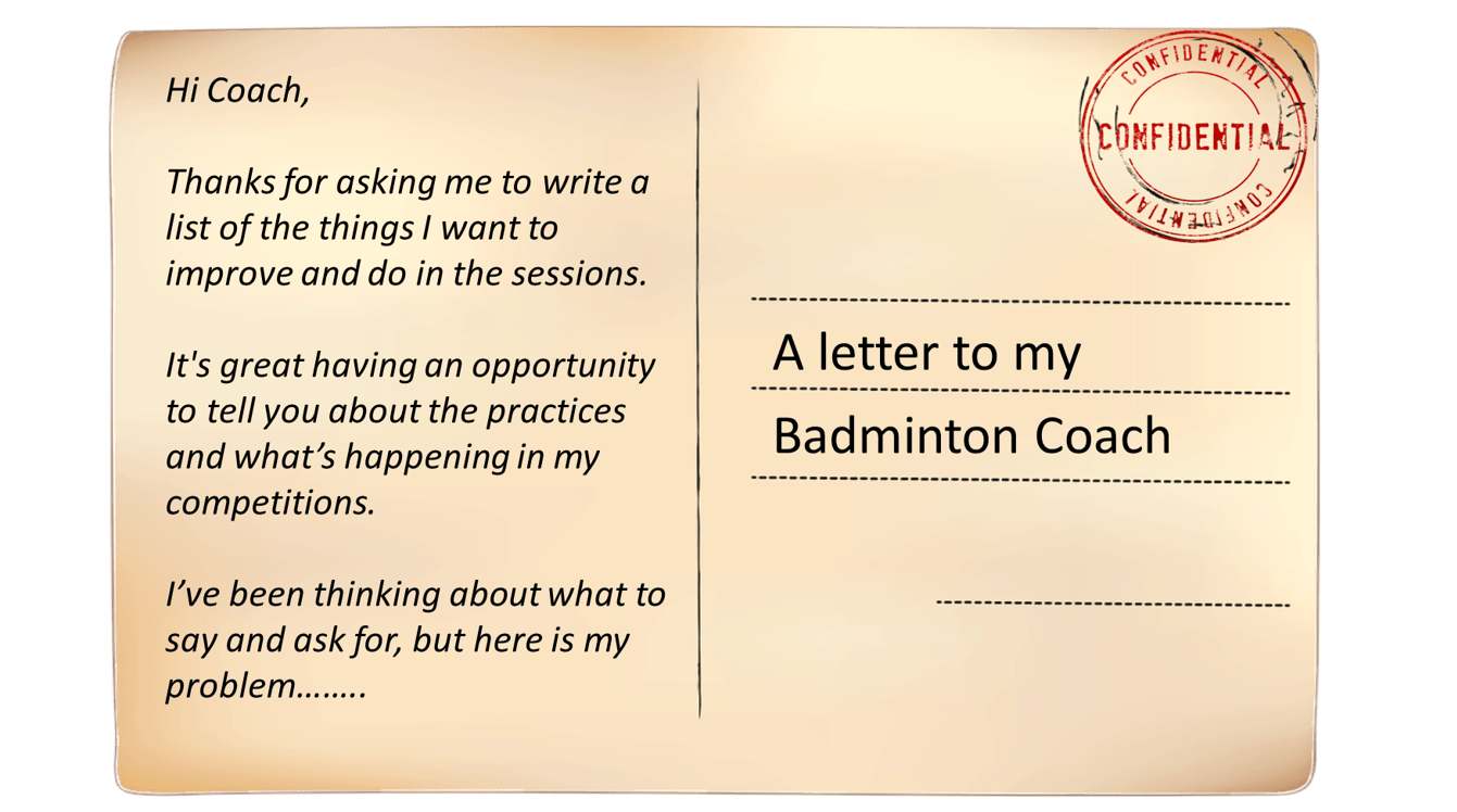 Letter to my Badminton Coach Badminton Andy