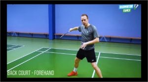 Read more about the article Badminton Footwork Part 4 : footwork in the high forehand rearcourt