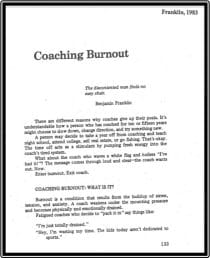 Coaching burnout
