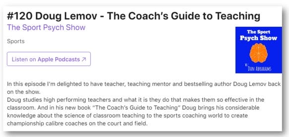 Doug Lemov - The Coach’s Guide to Teaching and Player to Coach transition
