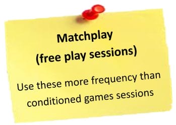 Badminton matchplay sessions