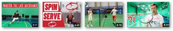 Badminton YouTube videos
