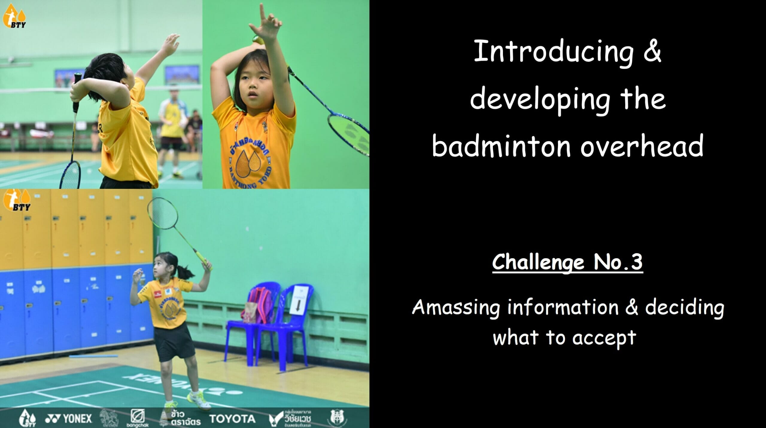 Introducing the badminton overhead - Challenge No